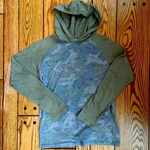 LUCKY Brand boys Long sleeve hooded Tee